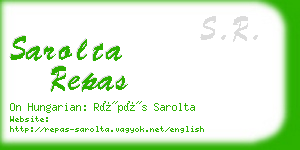 sarolta repas business card